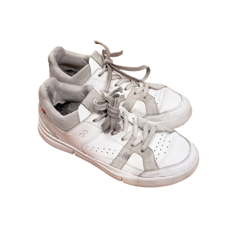 On Running The Roger Clubhouse Sneaker White/Gray Size 7.5 - Picture 3 of 9